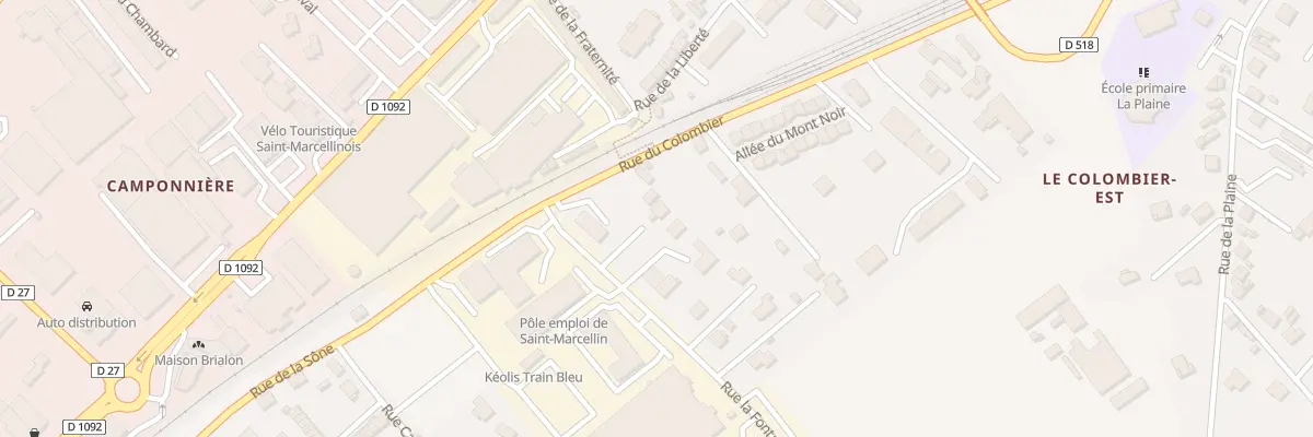 Plan du 3 Rue la Fontaine à Saint-Marcellin