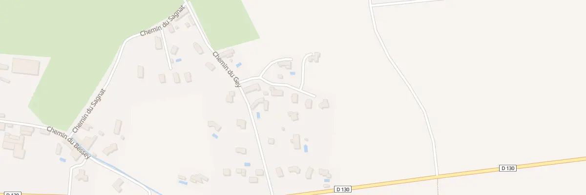 Plan du 91B Che du Gey à Brézins