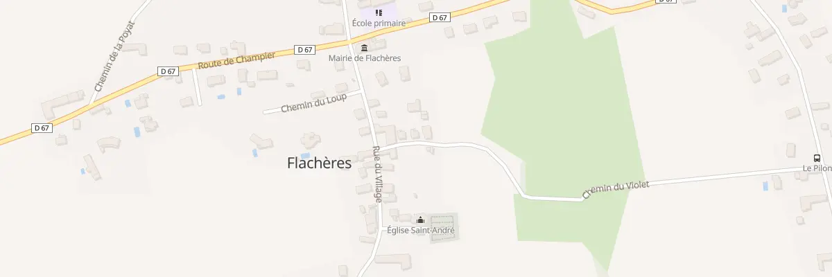 Plan du 9B Rue du Village à Flachères