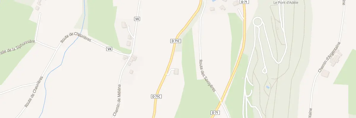 Plan du 405 Rte de Saint Verand à Murinais