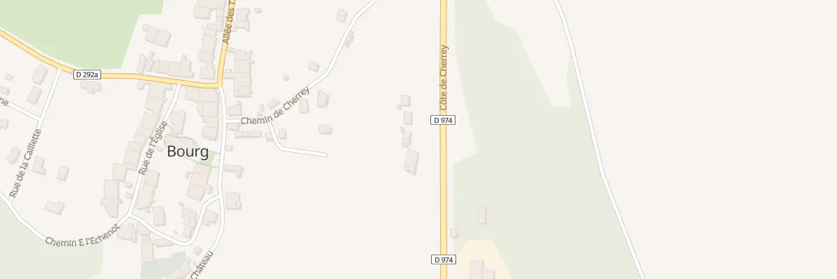 Plan du 14 Cote de Cherrey à Bourg