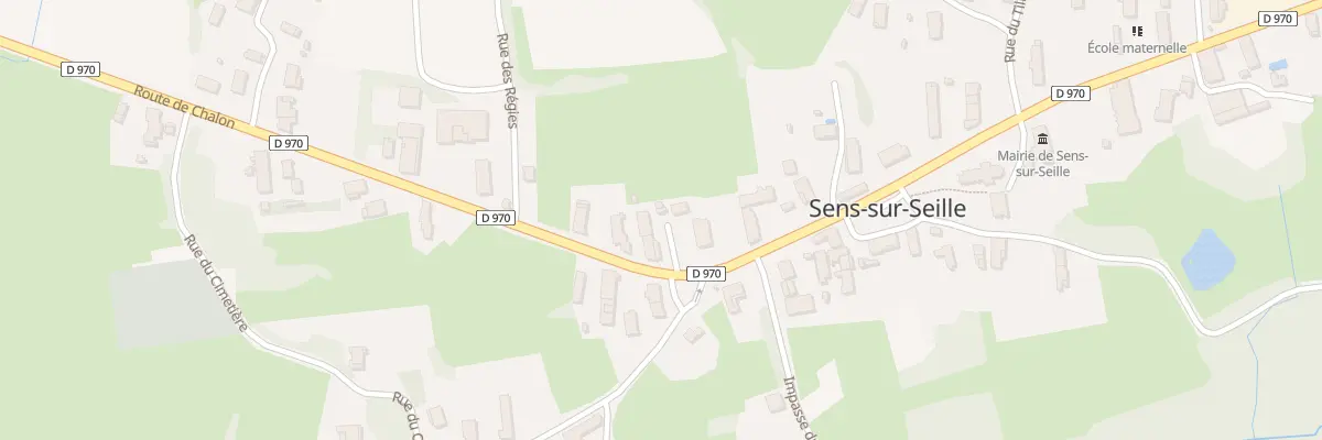 Plan du 295 Rte de Chalon à Sens-sur-Seille