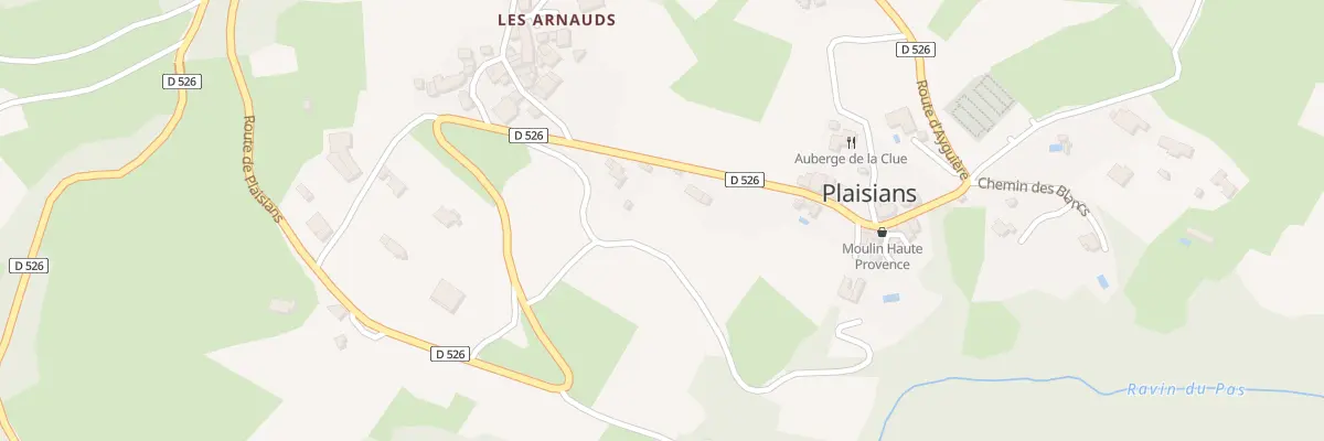 Plan du 1910A La Grete à Plaisians