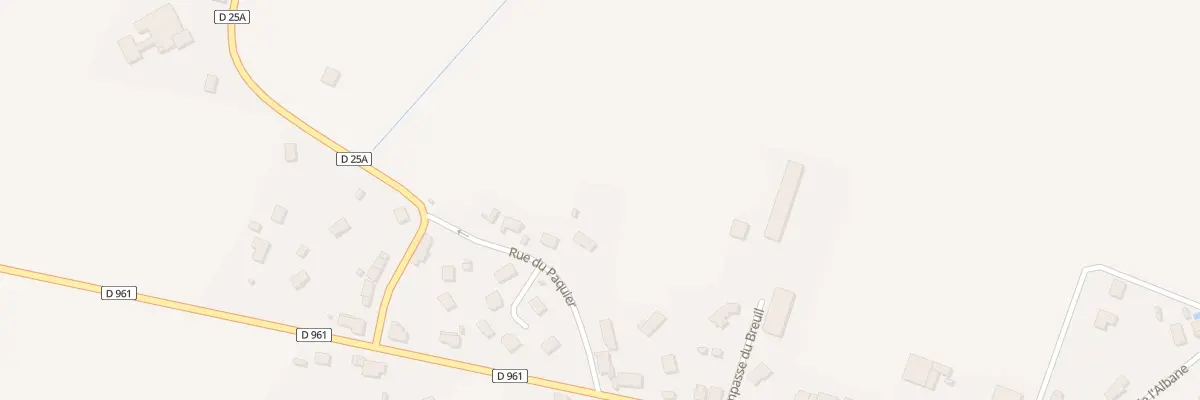 Plan du 6 Rue du Paquier à Étevaux