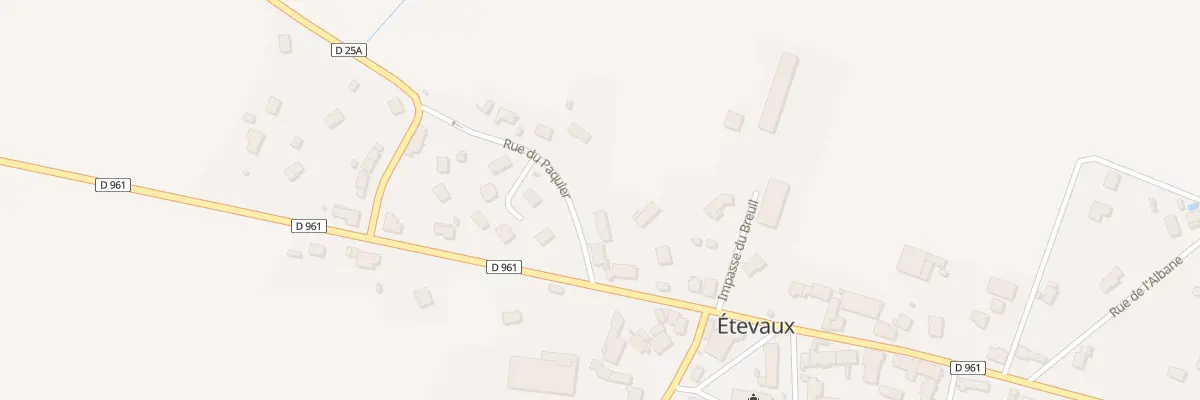 Plan du 4 Rue du Paquier à Étevaux