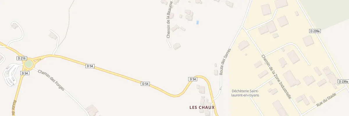 Plan du 175 Che de la Beaume à Saint-Laurent-en-Royans
