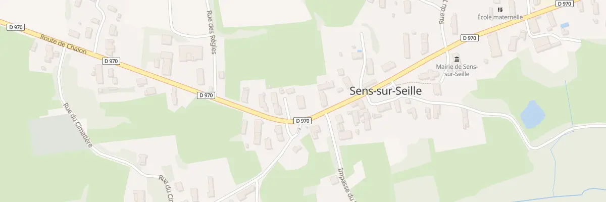Plan du 290 Rte de Chalon à Sens-sur-Seille
