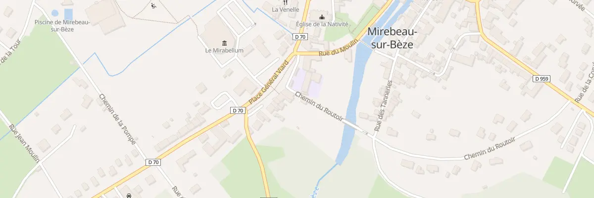 Plan du 7 Pl General Viard à Mirebeau-sur-Bèze