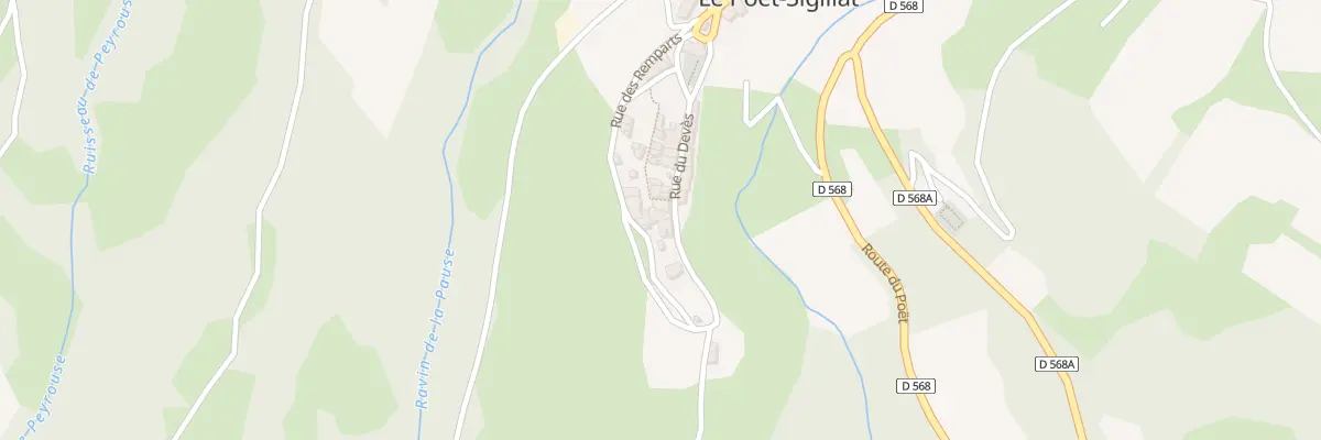 Plan du 5040 Le Village au Poët-Sigillat