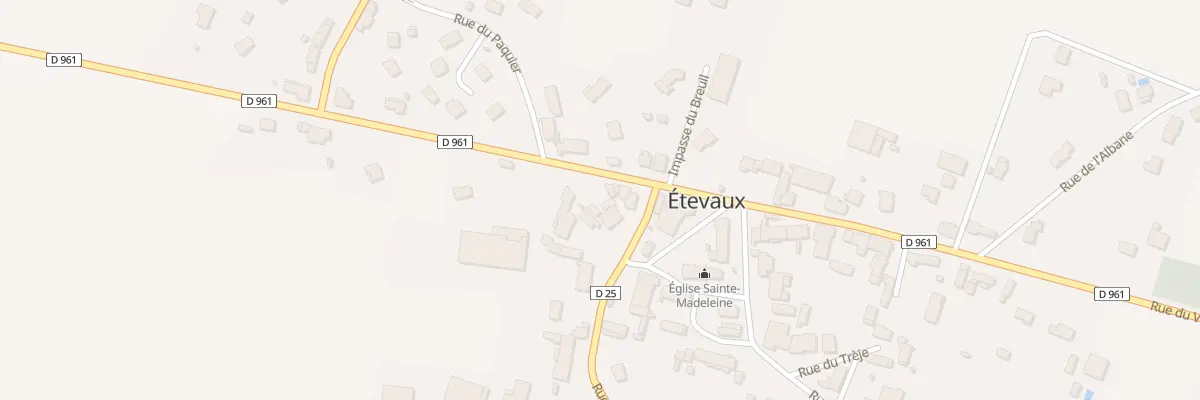 Plan du 3 Rue de Bourgogne à Étevaux