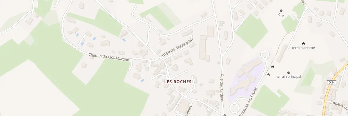 Plan du 16G Rue des Grandes Roches à Trept
