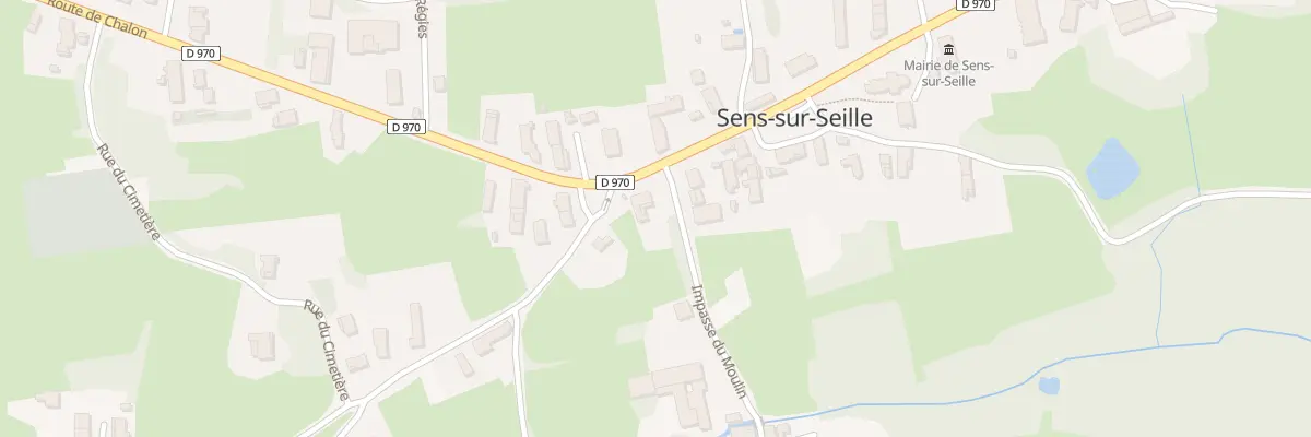 Plan du 255 Rte de Chalon à Sens-sur-Seille