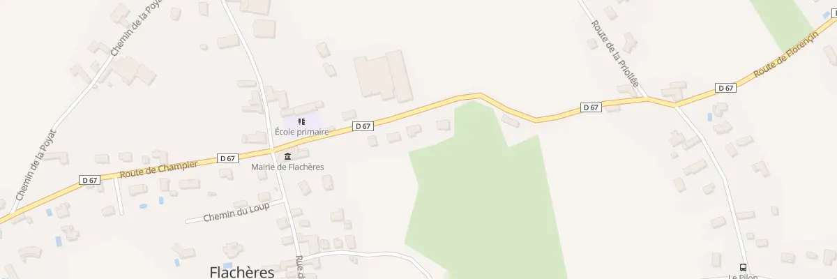 Plan du 33 Rte de Champier à Flachères