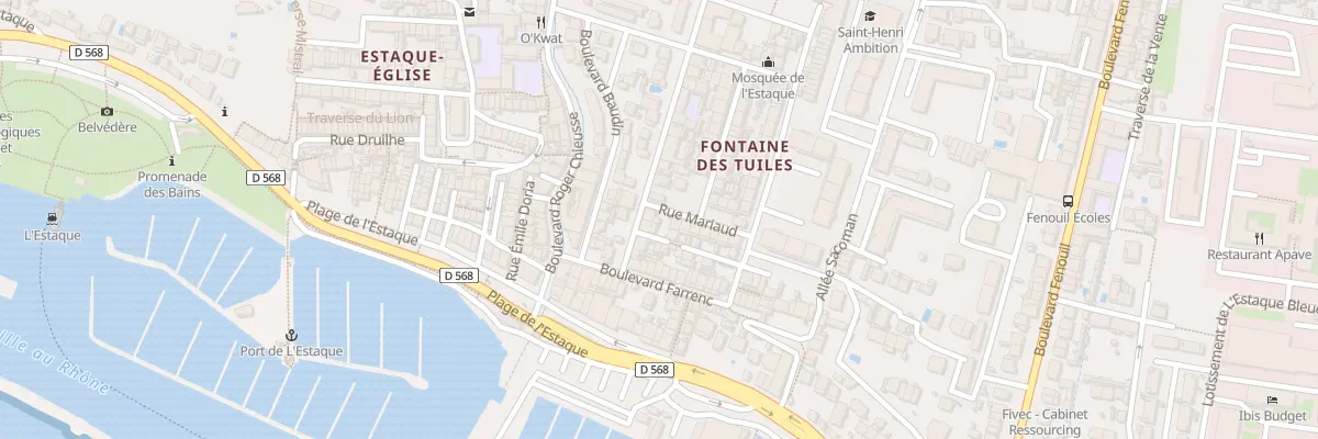 Plan du 43 Bd Albin Bandini à Marseille 16e Arrondissement