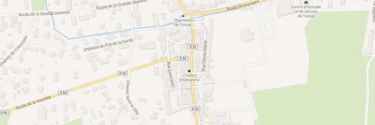 Plan du 231 Rue Louis Francois Jambon à Tossiat