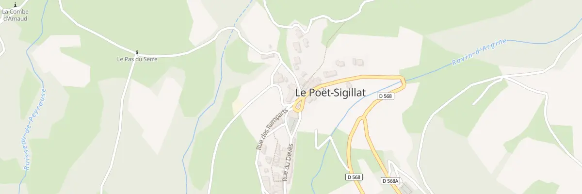 Plan du 3 Pl Gabriel Vincent au Poët-Sigillat