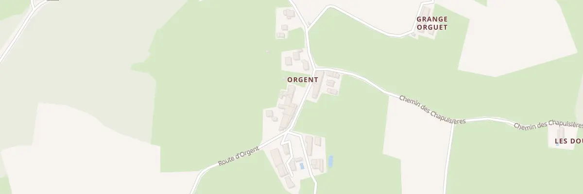 Plan du 5429T Orgent à Coligny