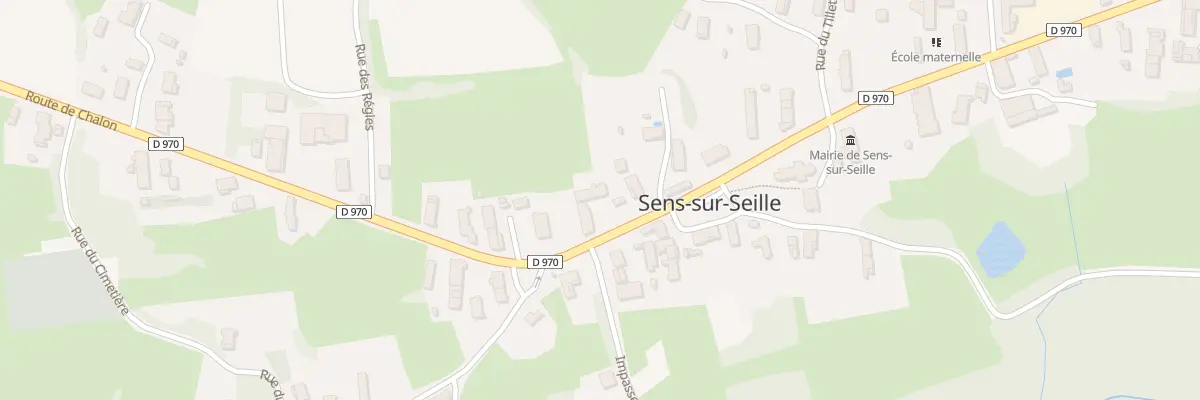 Plan du 225 Rte de Chalon à Sens-sur-Seille