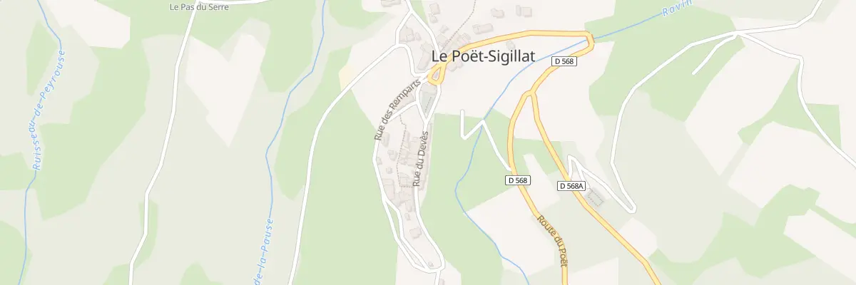 Plan du 55 Rue du Devès au Poët-Sigillat