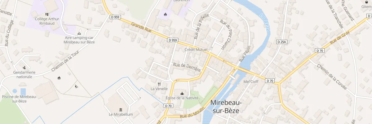Plan du 5B Rue du Grenier à Sel à Mirebeau-sur-Bèze