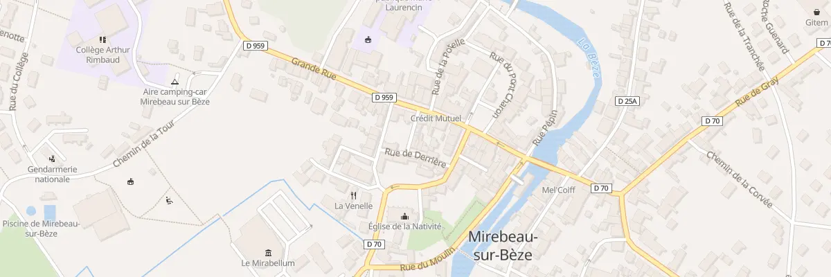 Plan du 3B Rue du Grenier à Sel à Mirebeau-sur-Bèze
