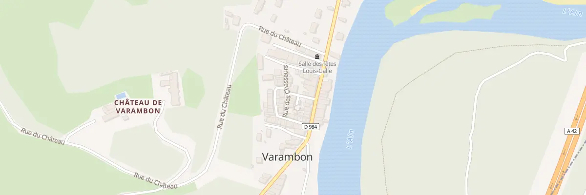 Plan du 34 Rue Centrale à Varambon