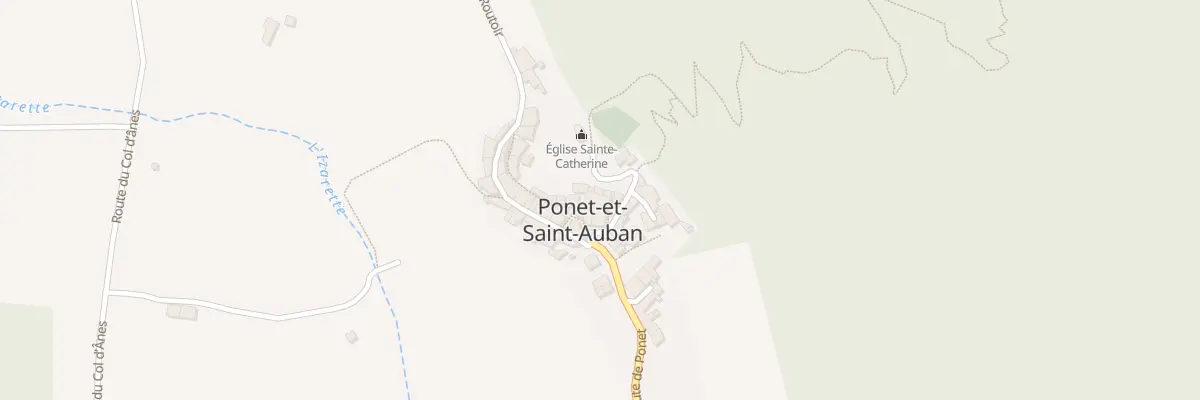 Plan du 25 Rue du Soustet à Ponet-et-Saint-Auban