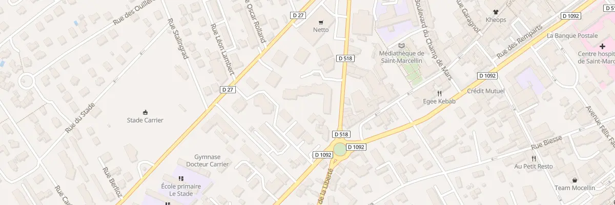 Plan du 26 Crs Vallier à Saint-Marcellin