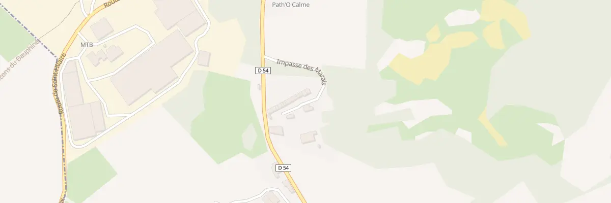 Plan du 374 Rte de Bourgoin à Trept