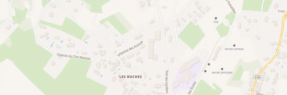 Plan du 84 Imp des Oliviers à Trept