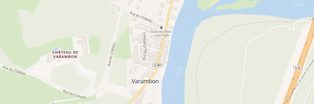 Plan du 384 Rue des Rives de l’Ain à Varambon
