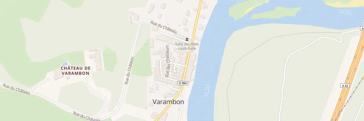 Plan du 364 Rue des Rives de l’Ain à Varambon