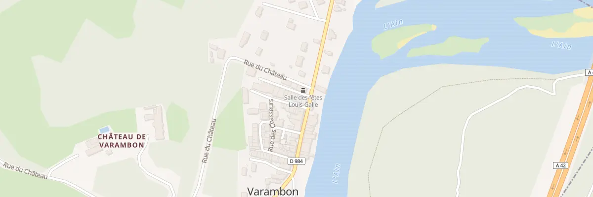 Plan du 20 Rue de l’Eglise à Varambon