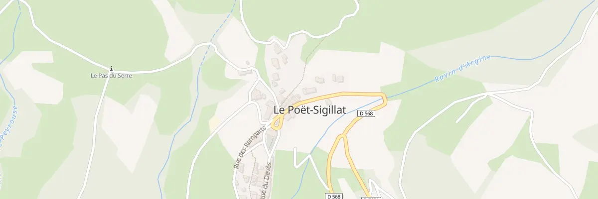 Plan du 5037 Le Village au Poët-Sigillat