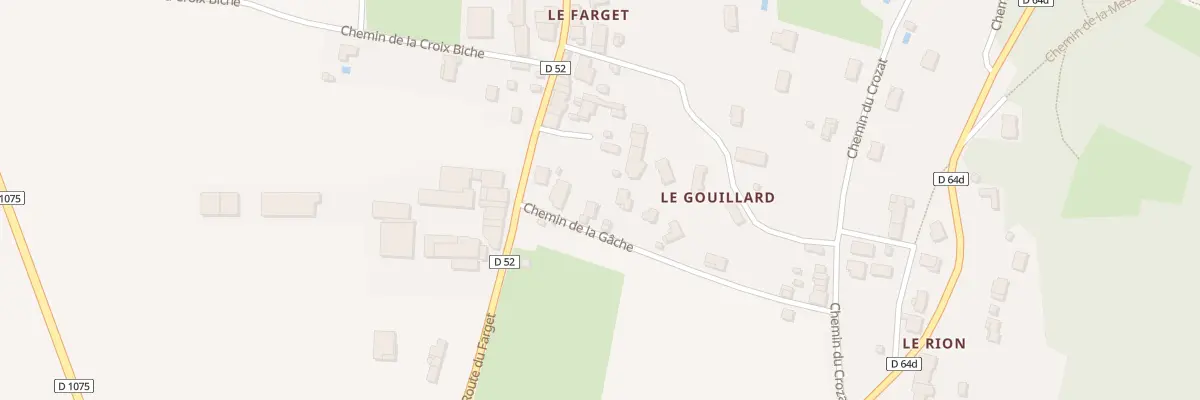 Plan du 65 Che de la Gache à Saint-Martin-du-Mont