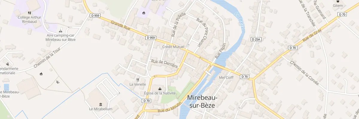 Plan du 4 Rue de l’Eglise à Mirebeau-sur-Bèze