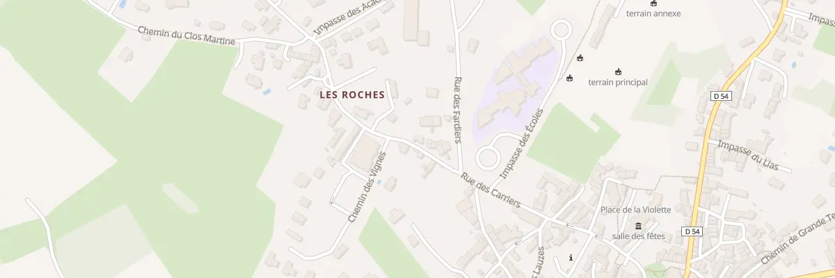 Plan du 70 Rue des Grandes Roches à Trept