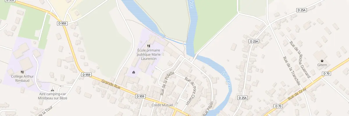 Plan du 2 Ptr Petite Rue de la Potelle à Mirebeau-sur-Bèze