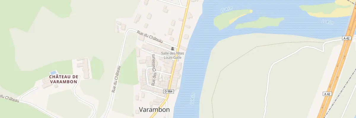 Plan du 330 Rue des Rives de l’Ain à Varambon
