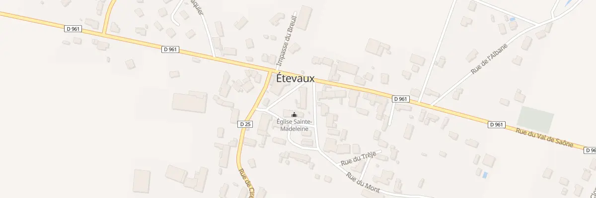 Plan du 2 Rue du Mont à Étevaux