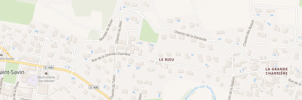 Plan du 255 Rue de la Grande Charrière à Saint-Savin