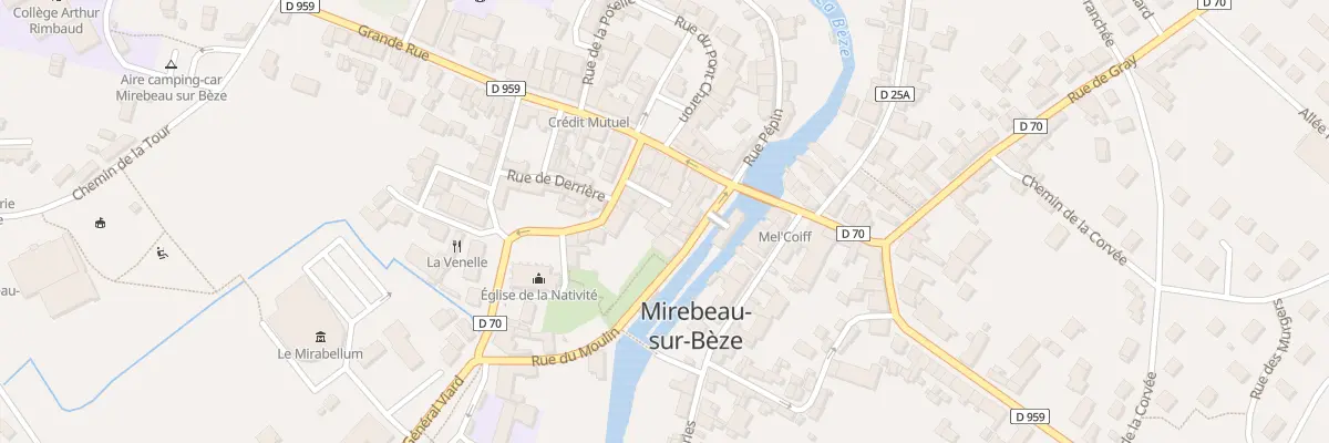 Plan du 7 Rle de Derriere à Mirebeau-sur-Bèze