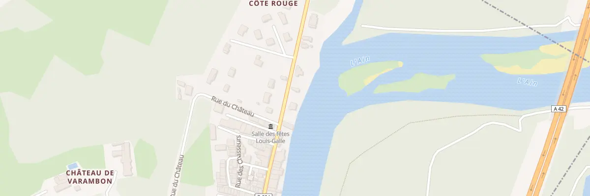 Plan du 265 Rue des Rives de l’Ain à Varambon