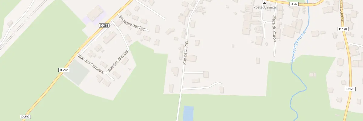 Plan du 16 Rue de la Pree à Villegusien-le-Lac