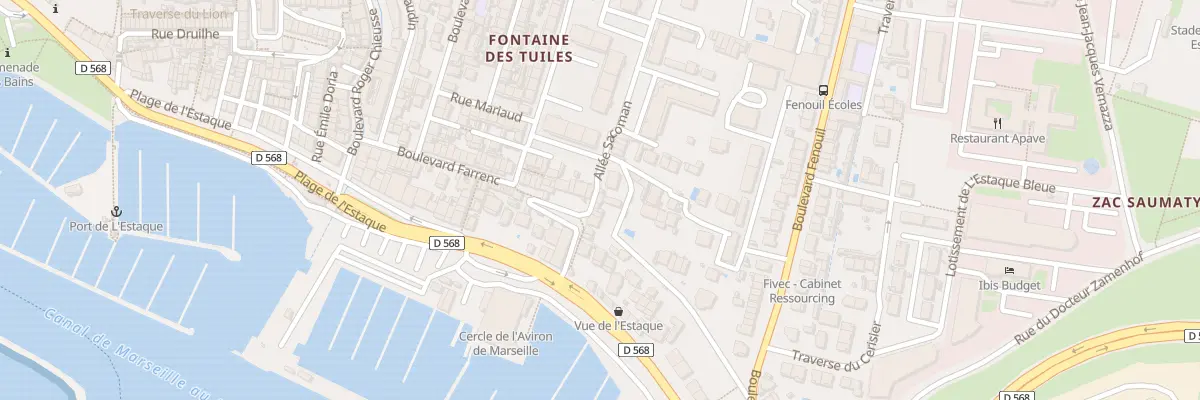 Plan du 55 All Sacoman à Marseille 16e Arrondissement