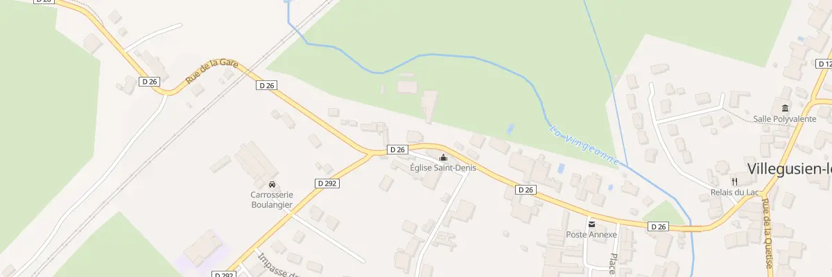 Plan du 26 Rue de l’Eglise Saint Denis à Villegusien-le-Lac