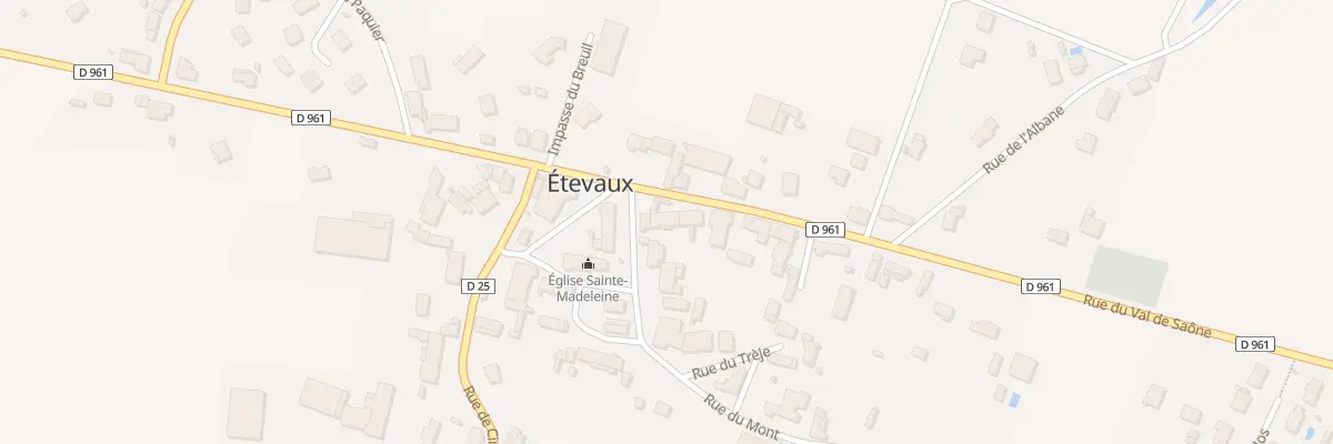 Plan du 6 Rue du Val de Saône à Étevaux