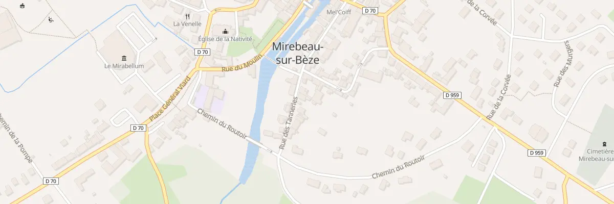 Plan du 17 Rue des Tanneries à Mirebeau-sur-Bèze