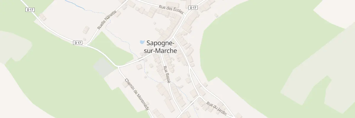 Plan du 3 Rue du Point du Jour à Sapogne-sur-Marche