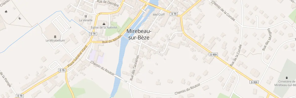 Plan du 6 Rue Dauphine à Mirebeau-sur-Bèze